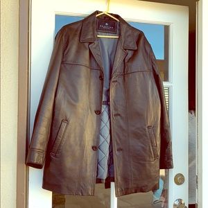 Vintage 90s Men’s Faux Leather Coat